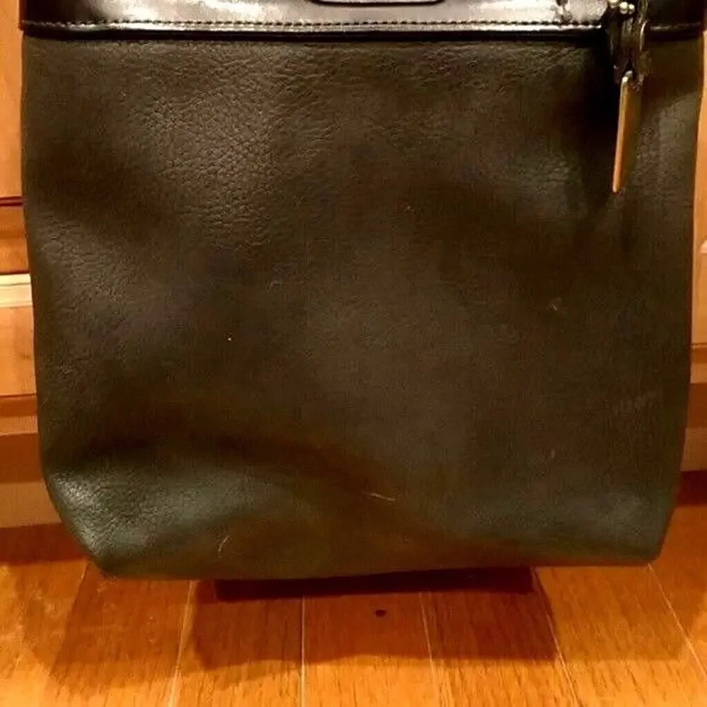 Nine West Leather Shoulder Bag Black
